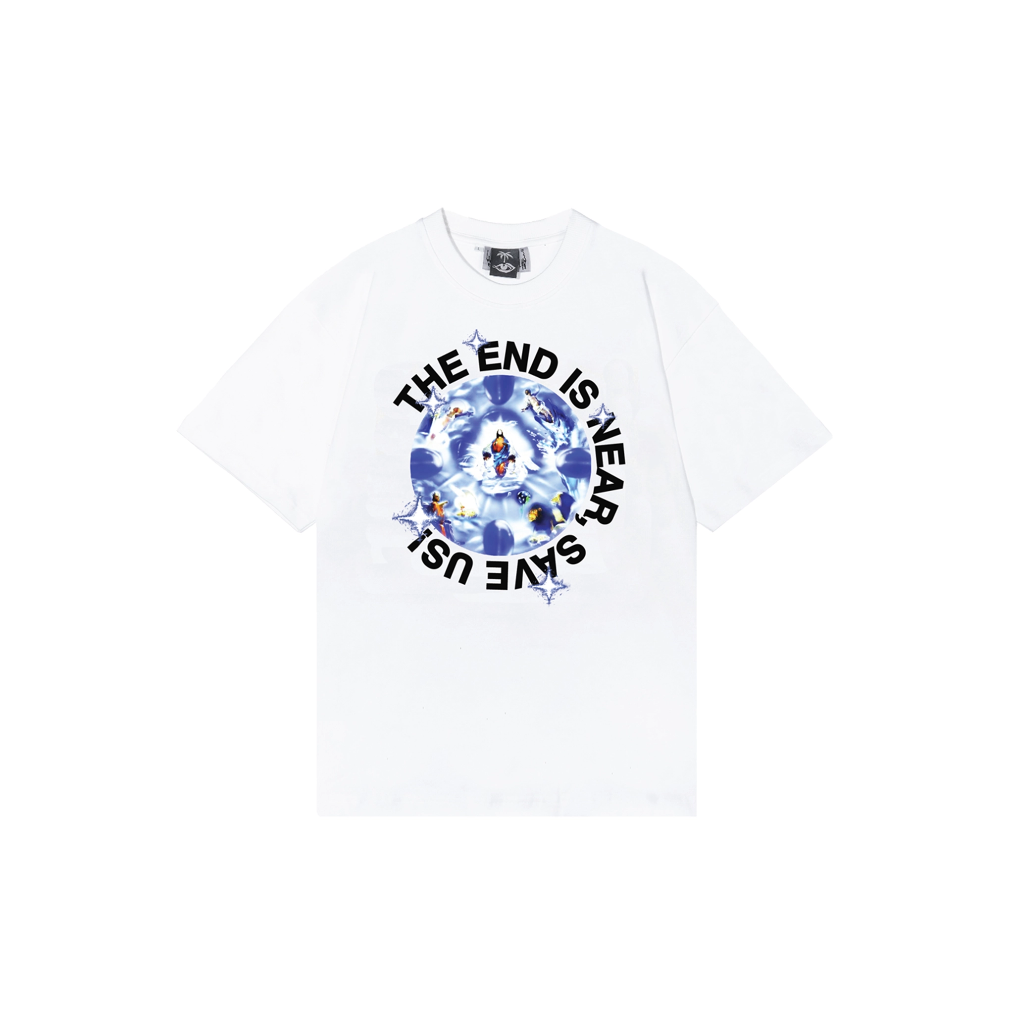 Woodensun Save Us T-Shirt - White-- Oversized T-Shirt Spandex breathable