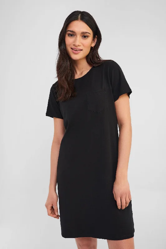 Robe T-shirt à poche en coton bio - Femme-- Jersey Fabric Tulle Fabric Batik Fabric
