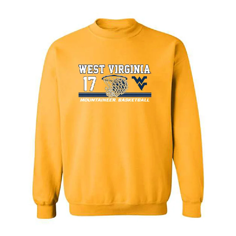 West Virginia - NCAA Women's Basketball : Feryal Defne Atli - Sports Shersey Crewneck Sweatshirt Hoodie with Emblem Brand Identity West Virginia - NCAA Women's Basketball : Feryal Defne Atli - Sports Shersey Crewneck Sweatshirt Hoodie with Emblem Brand Identity