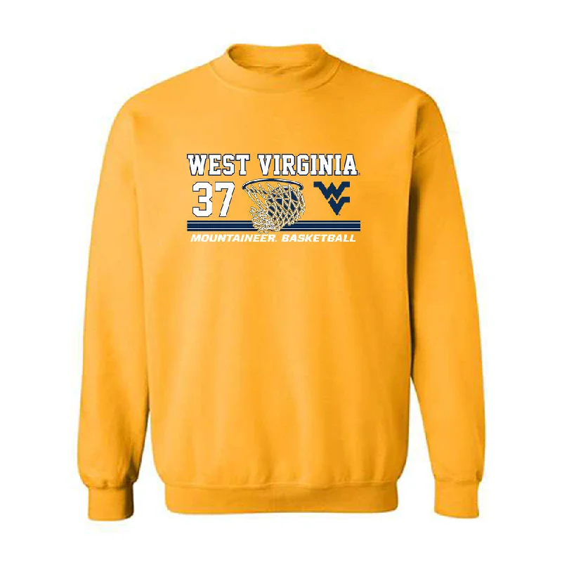 West Virginia - NCAA Women's Basketball : Celia Riviere - Sports Shersey Crewneck Sweatshirt Hoodie with Pattern Geometric Abstract West Virginia - NCAA Women's Basketball : Celia Riviere - Sports Shersey Crewneck Sweatshirt Hoodie with Pattern Geometric Abstract