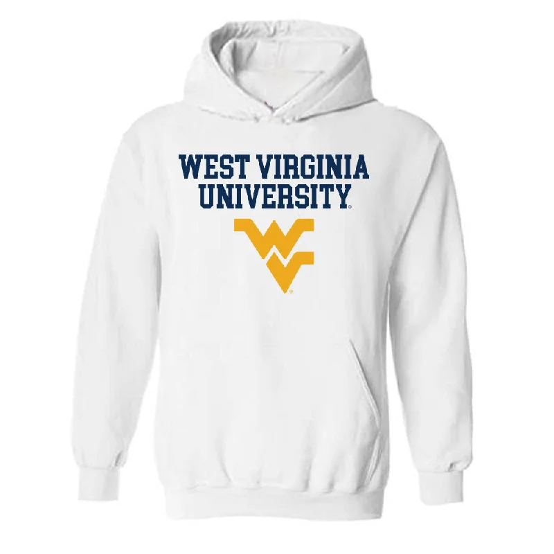 West Virginia - NCAA Women's Basketball : Celia Riviere - Classic Shersey Hooded Sweatshirt Hoodie with Mesh Breathable Sporty West Virginia - NCAA Women's Basketball : Celia Riviere - Classic Shersey Hooded Sweatshirt Hoodie with Mesh Breathable Sporty