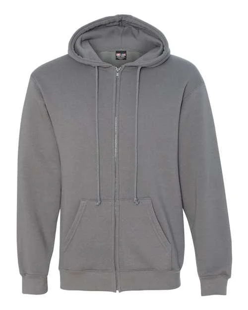 Bayside USA-Made Full-Zip Hooded Sweatshirt 900 Hoodie with Pattern Geometric Abstract