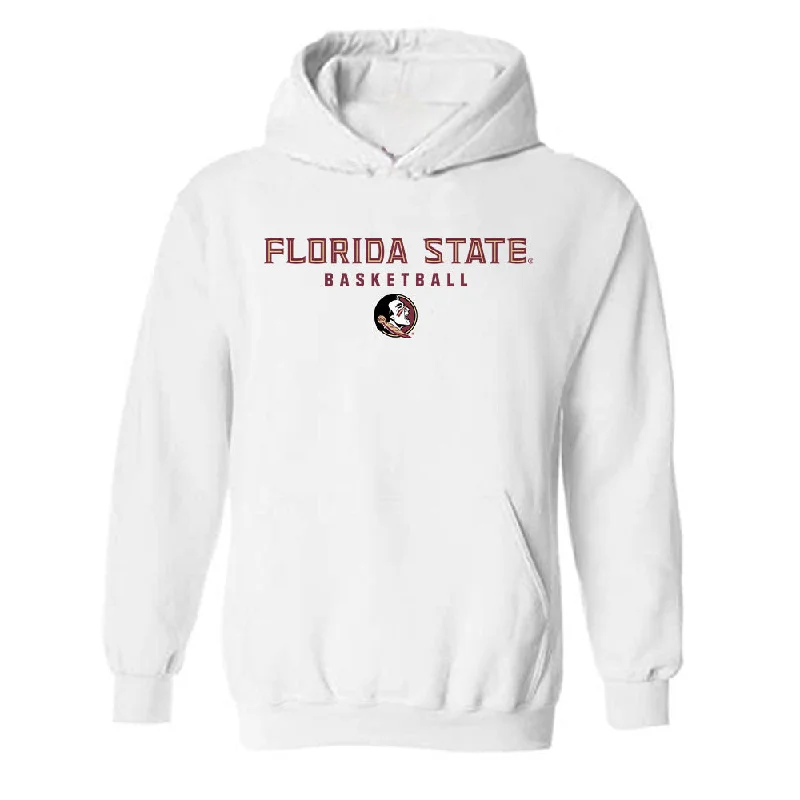 FSU - NCAA Women's Basketball : Malea Williams - Generic Shersey Hooded Sweatshirt Hoodie with Zipper Placket Modern Functional
