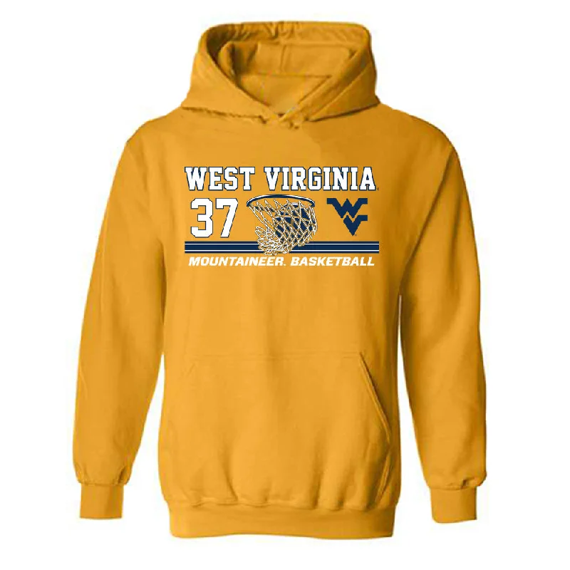 West Virginia - NCAA Women's Basketball : Celia Riviere - Sports Shersey Hooded Sweatshirt Hoodie with Relaxed Fit Easy Casual West Virginia - NCAA Women's Basketball : Celia Riviere - Sports Shersey Hooded Sweatshirt Hoodie with Relaxed Fit Easy Casual