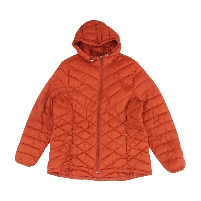 Red Solid Puffer Jacket Embroidered Jacket Appliqued Jacket Beaded Jacket