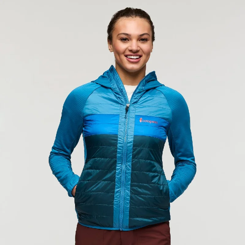 Capa Hybrid Insulated Hooded Jacket - Womens Print Jacket Jacquard Jacket Embroidered Jacket Capa Hybrid Insulated Hooded Jacket - Womens Print Jacket Jacquard Jacket Embroidered Jacket