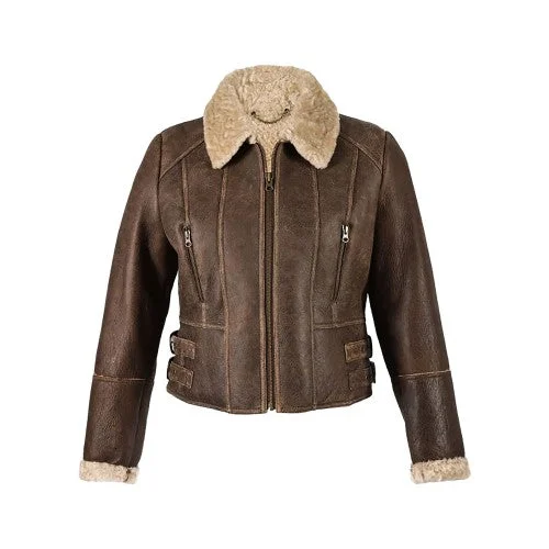 Eastern Counties Leather Womens/Ladies Ella Cropped Sheepskin Flying Jacket Rayon Jacket Velvet Jacket Corduroy Jacket Eastern Counties Leather Womens/Ladies Ella Cropped Sheepskin Flying Jacket Rayon Jacket Velvet Jacket Corduroy Jacket