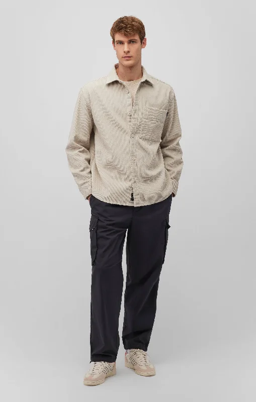DOUBLE POCKET CARGO PANTS IN PHANTOM High-Waist Jeans