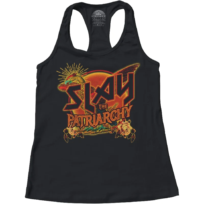 Women's Slay the Patriarchy Racerback Tank Top fitness tank top