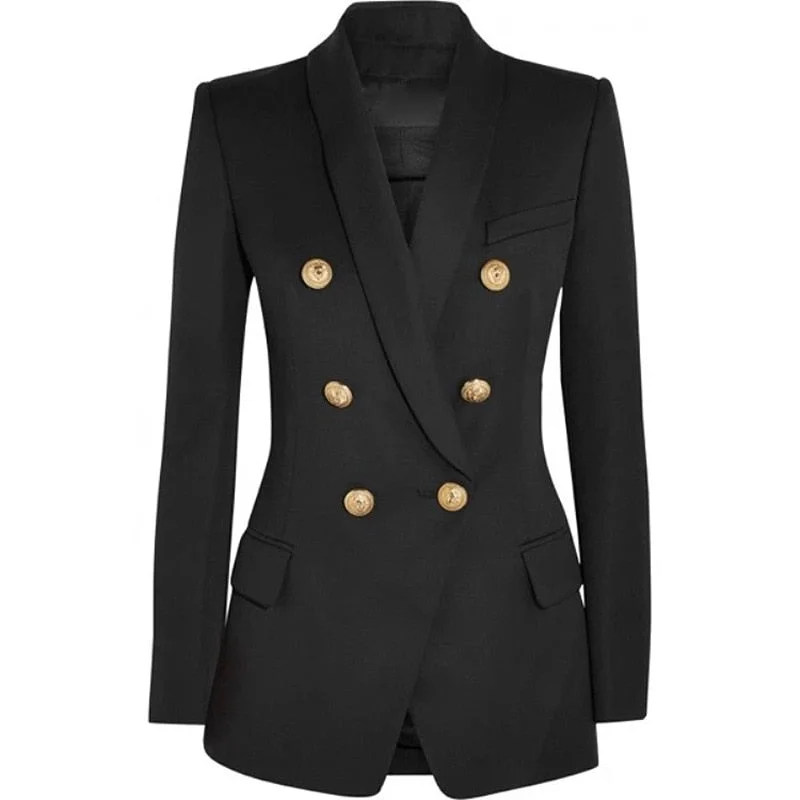 Black Red Black Blazer Female Casual Fashion Golden Button Long Blazer Jackets Solid Long Sleeve Ladies Suit Jacket Welt Pockets Slit Pockets Flap Pockets Black Red Black Blazer Female Casual Fashion Golden Button Long Blazer Jackets Solid Long Sleeve Ladies Suit Jacket Welt Pockets Slit Pockets Flap Pockets