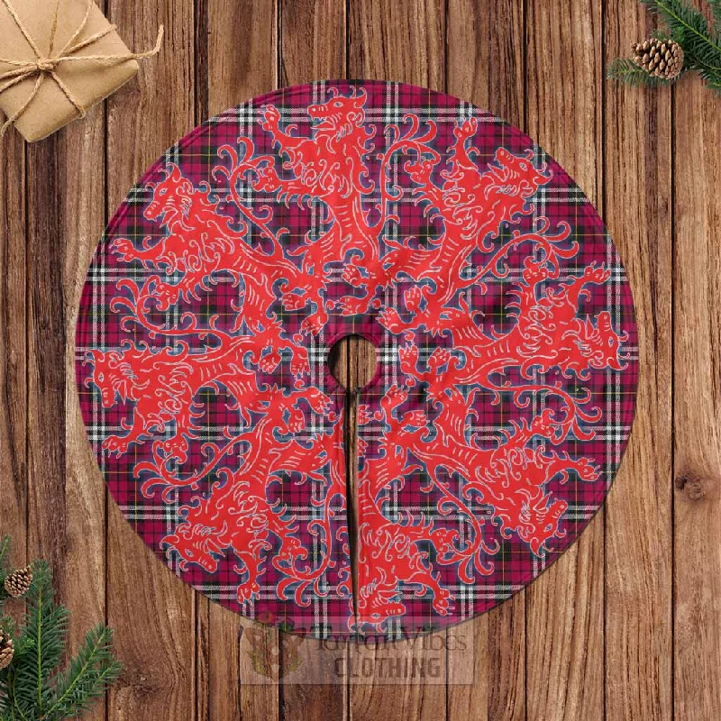 Little Tartan Christmas Tree Skirt Lion Rampant Style boho skirt vibe